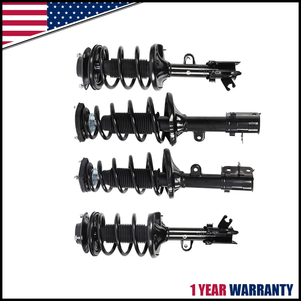Front Rear Struts w/ Coil Springs for Hyundai Tucson Kia Sportage (2005–2009)