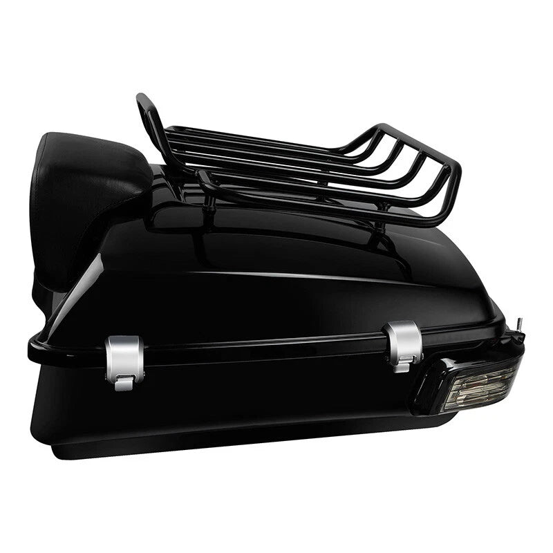 Chopped Trunk Backrest Luggage Rack LED Light for Harley Touring (2014–2026)