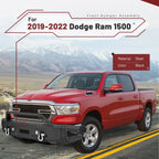 Front Bumper Assembly with Winch Plate & LED Light for Dodge Ram 1500 (2019–2022)