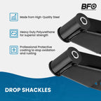 Adjustable 1"-2" Rear Drop Shackles Lowering Kit for Ford F-100 F-150 (1973–1996)