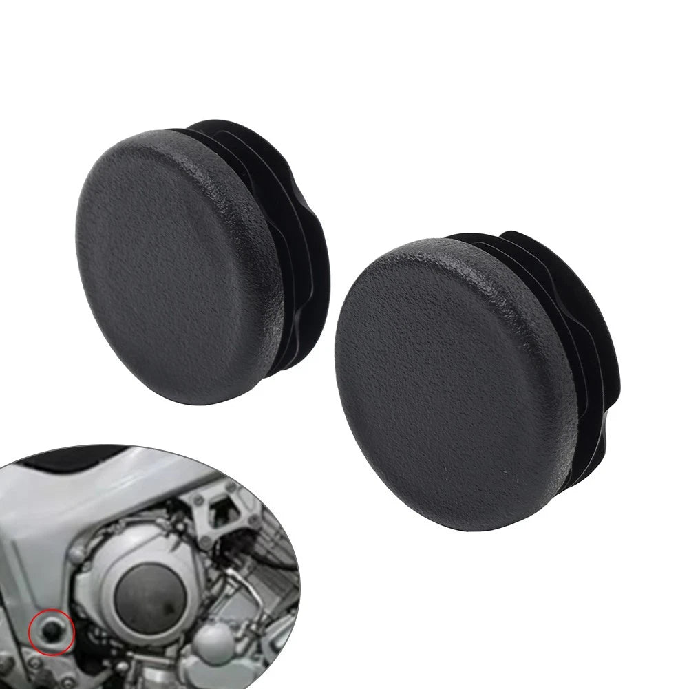 2X Frame Hole Cover Caps Plug for Yamaha TDM 850 (2002–2018)