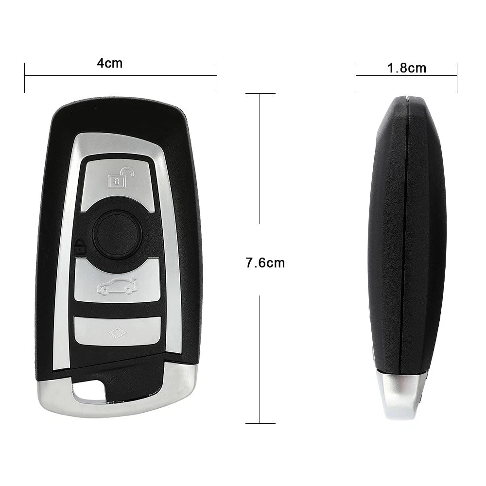 2 Key Shell Remotes for BMW X4 (F26) 2014–2018, 4 Buttons