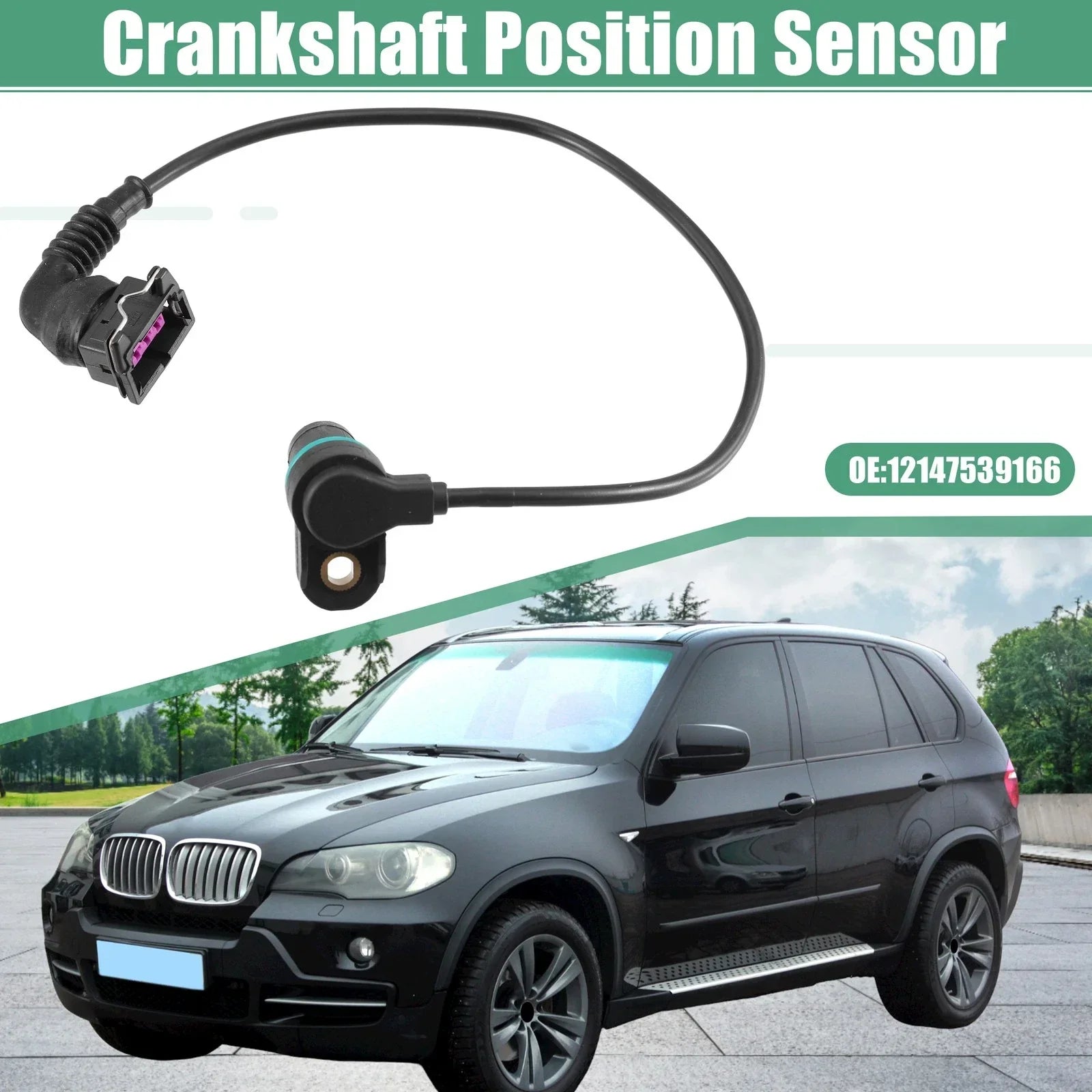 1x Car Engine Crankshaft Position Sensor 4.4L V8 for BMW 740iL Base