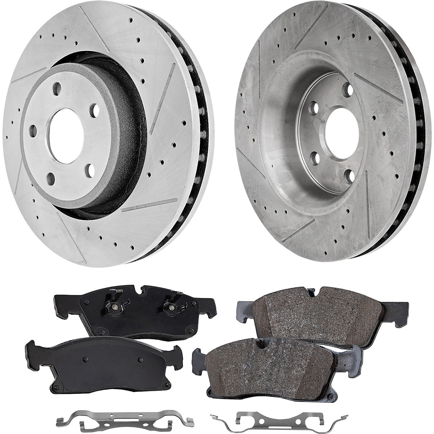 Brake Disc & Pad Kit for Jeep Grand Cherokee (2013–2020) Front Drilled