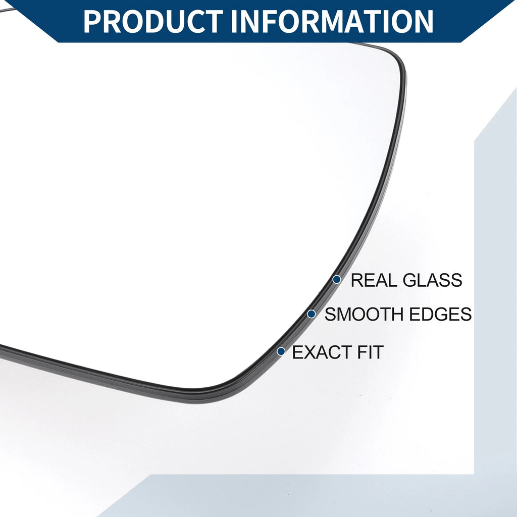 Heated Left Side Mirror Glass for Toyota Sienna (2011–2019)