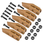 Set of 5 Skid Steer Trenching Bucket Teeth for 5/8 Inch Bucket Lip