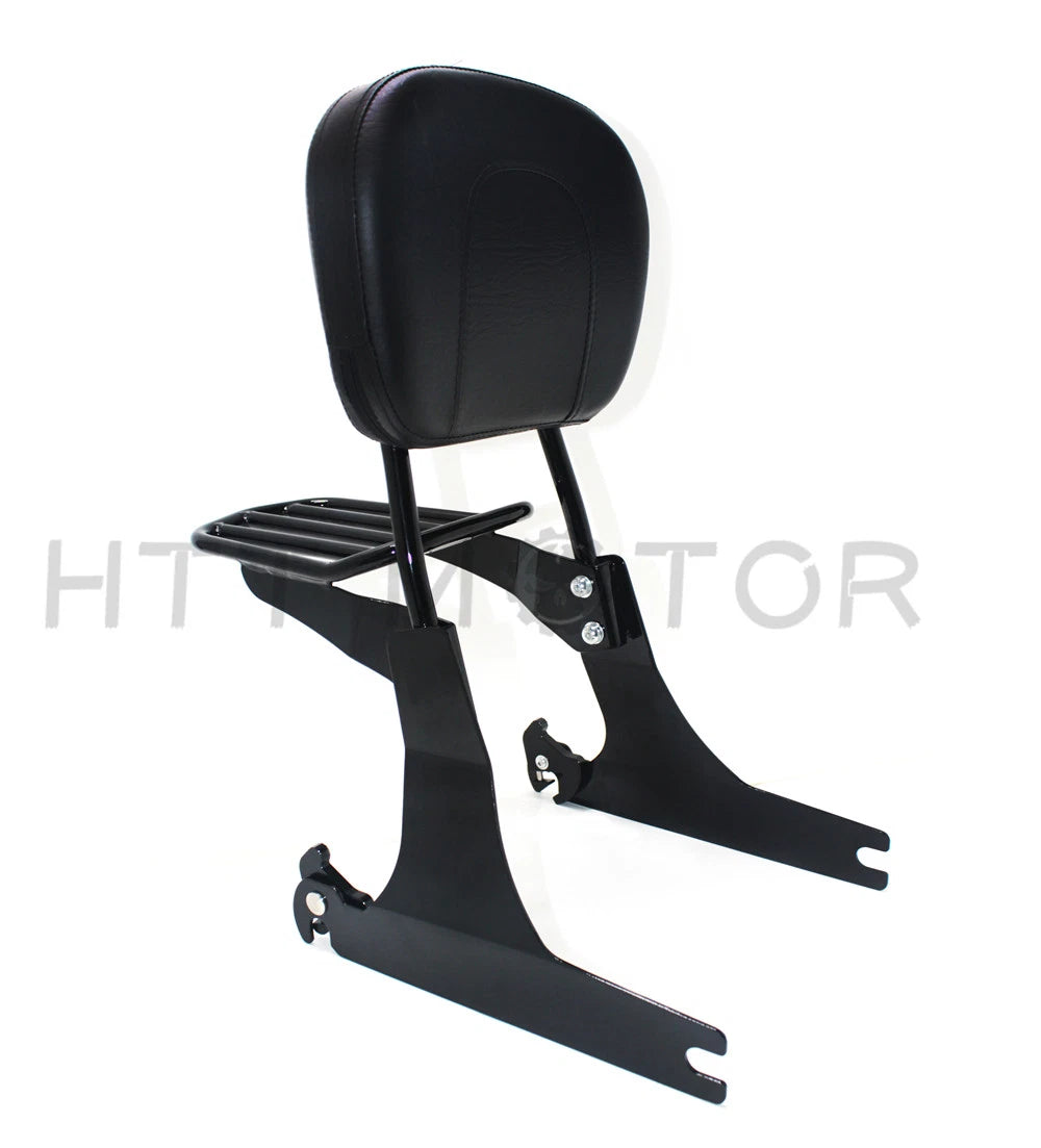 Detachable Sissybar Backrest Luggage Rack for Harley FXD Dyna Super Glide (2005–2019)