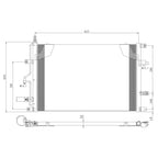 Replacement A/C Condenser Repair Part For 2001-2005 Volvo S60