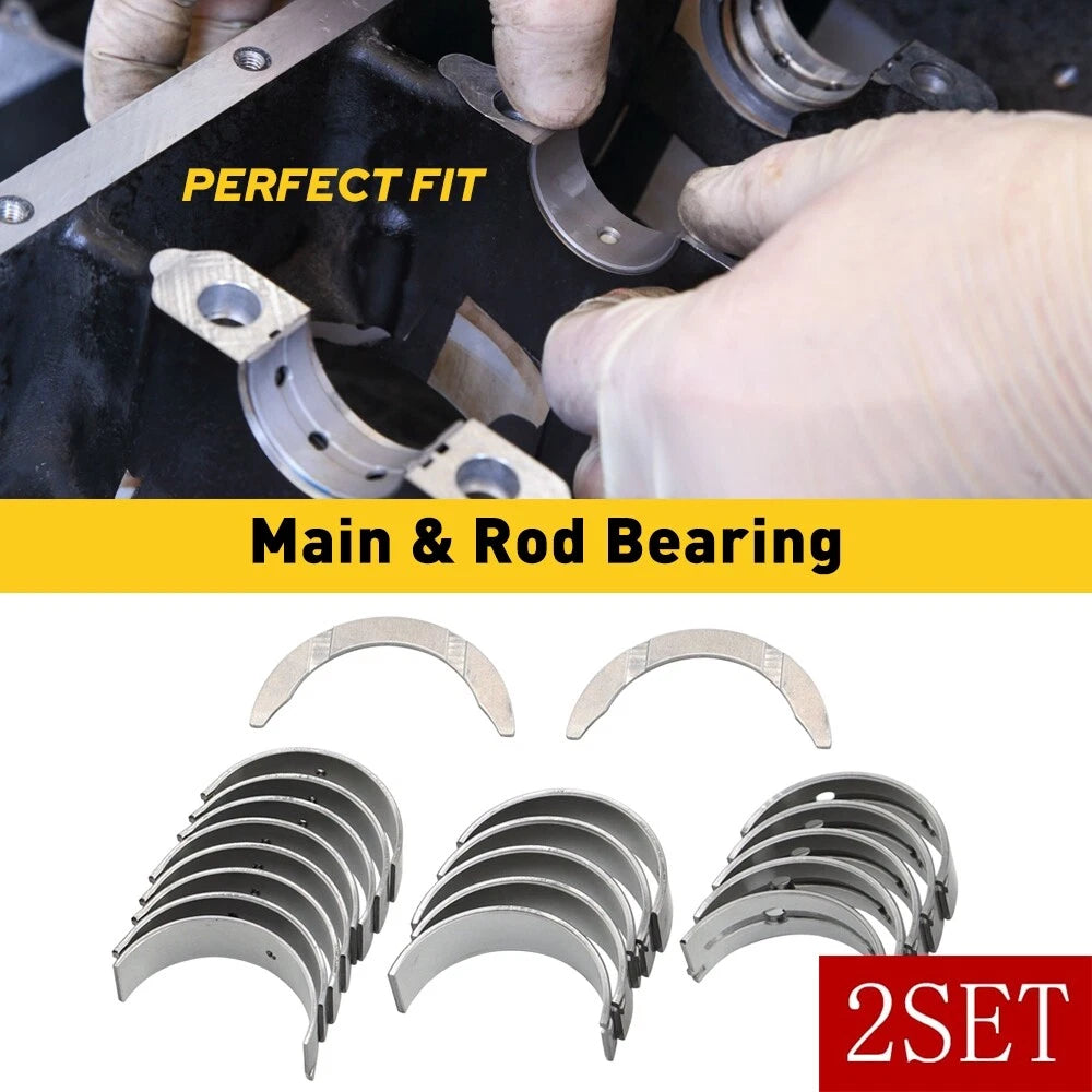 Set of 2 Main Rod Bearings for Kia Optima Hyundai Sonata (2006–2016)