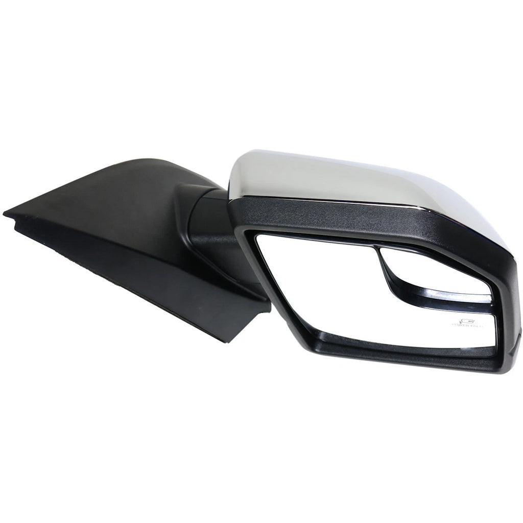 Set of 2 Heated Chrome Mirrors for Ford F-150 (2015–2018) with Memory & Puddle Light