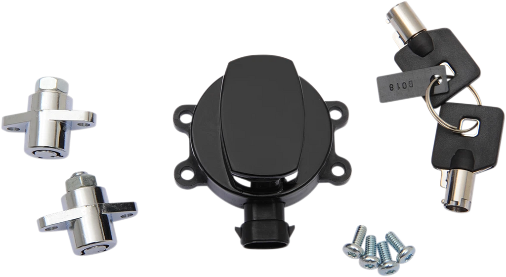 Side Hinge Ignition Switch for Harley Davidson (2000–2023) - Gloss Black