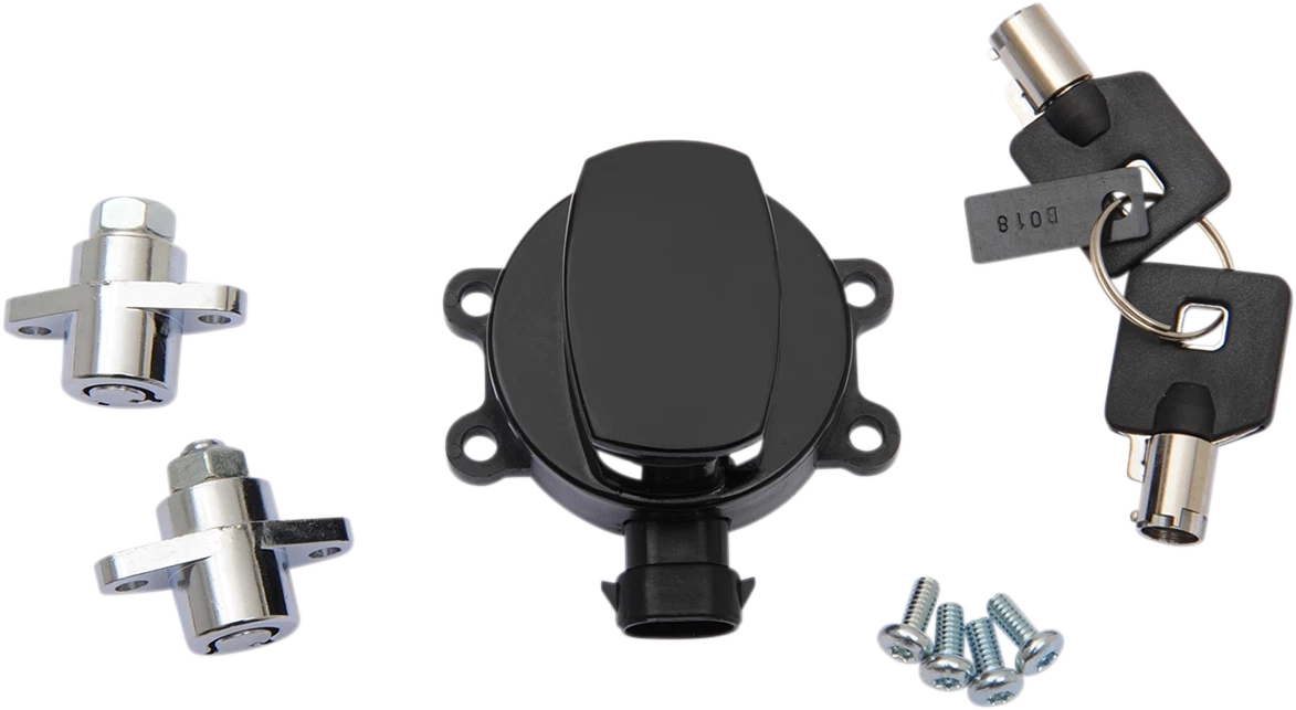 Side Hinge Ignition Switch for Harley Davidson (2000–2023) - Gloss Black
