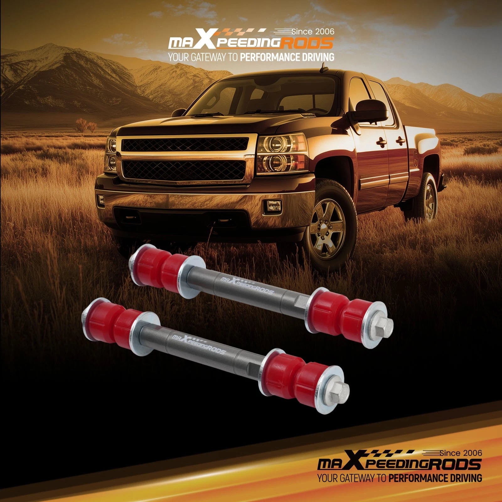 Front Sway Bar Link for Chevy Silverado GMC Sierra 1500 2500HD 3500HD (1999–2019)