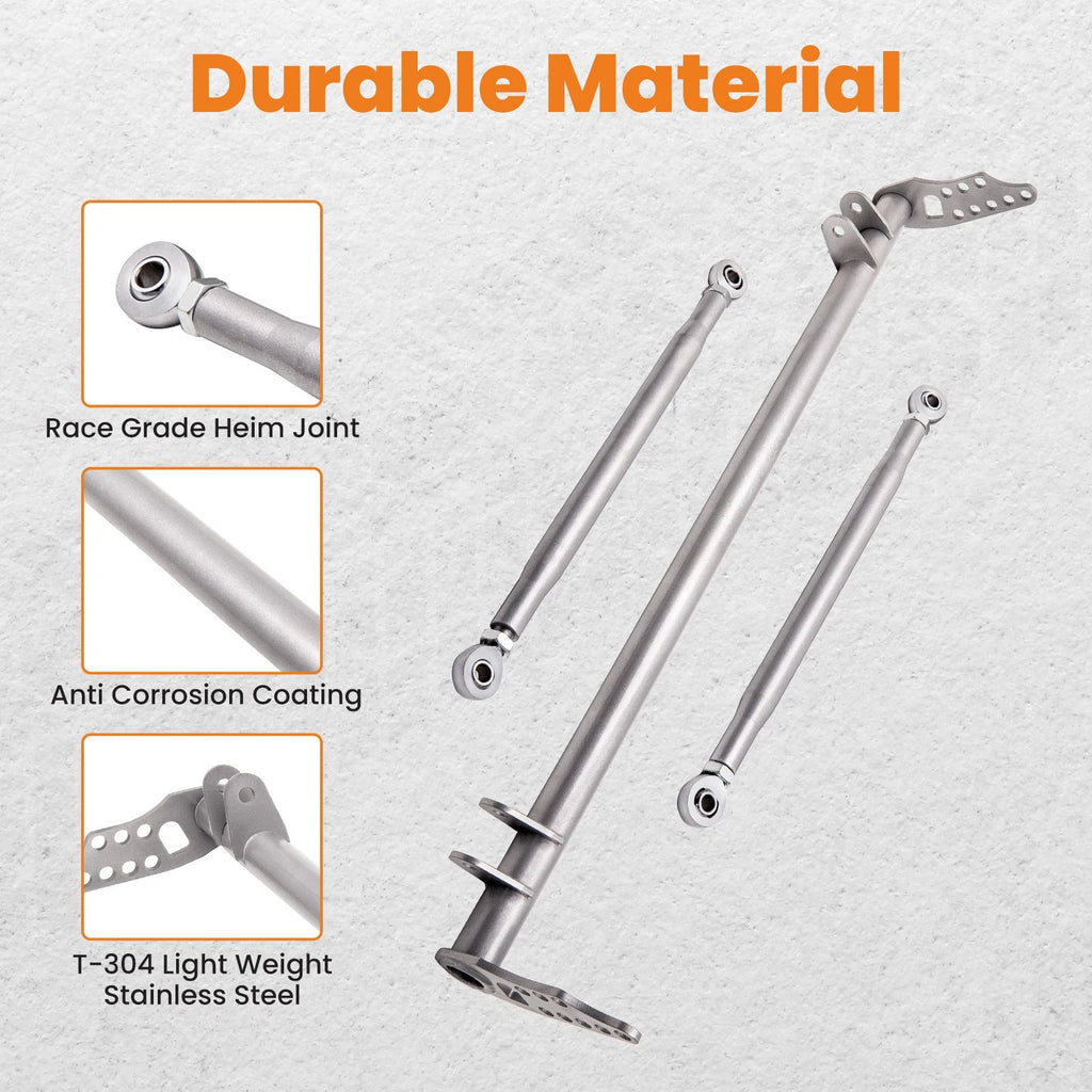 Set of 2 Lower Tie Bar Kit for Acura Integra (1994–2001)