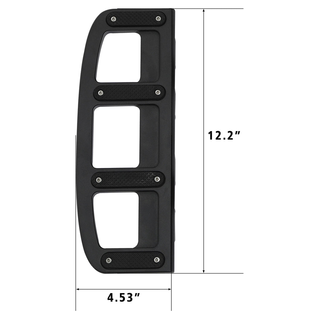 Matte Black Driver Rider Footboard Floorboard for Harley Street Road Glide (2009–Present)
