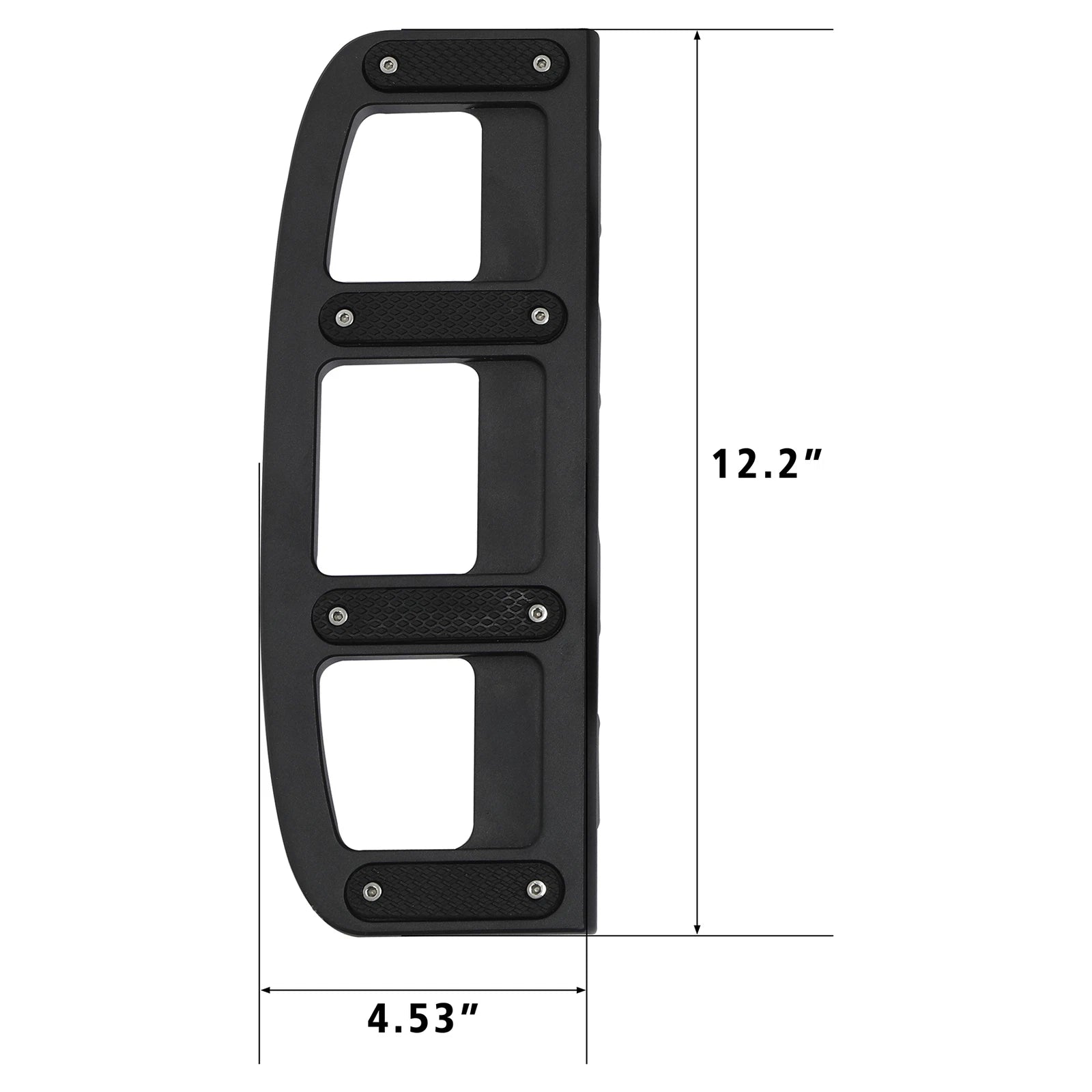 Matte Black Driver Rider Footboard Floorboard for Harley Street Road Glide (2009–Present)