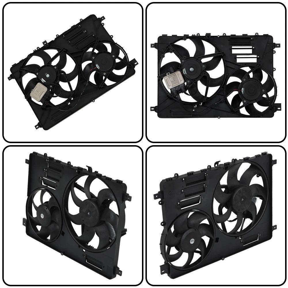 Engine AC Radiator Cooling Fan Assembly for Volvo V70 XC60 XC70 (2008-2016)