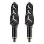 Pair LED Turn Signal Amber Blinker Light for Motorcycle