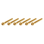 6X M10x45mm Titanium Torx Head Flange Screws for Motorcycle Bike