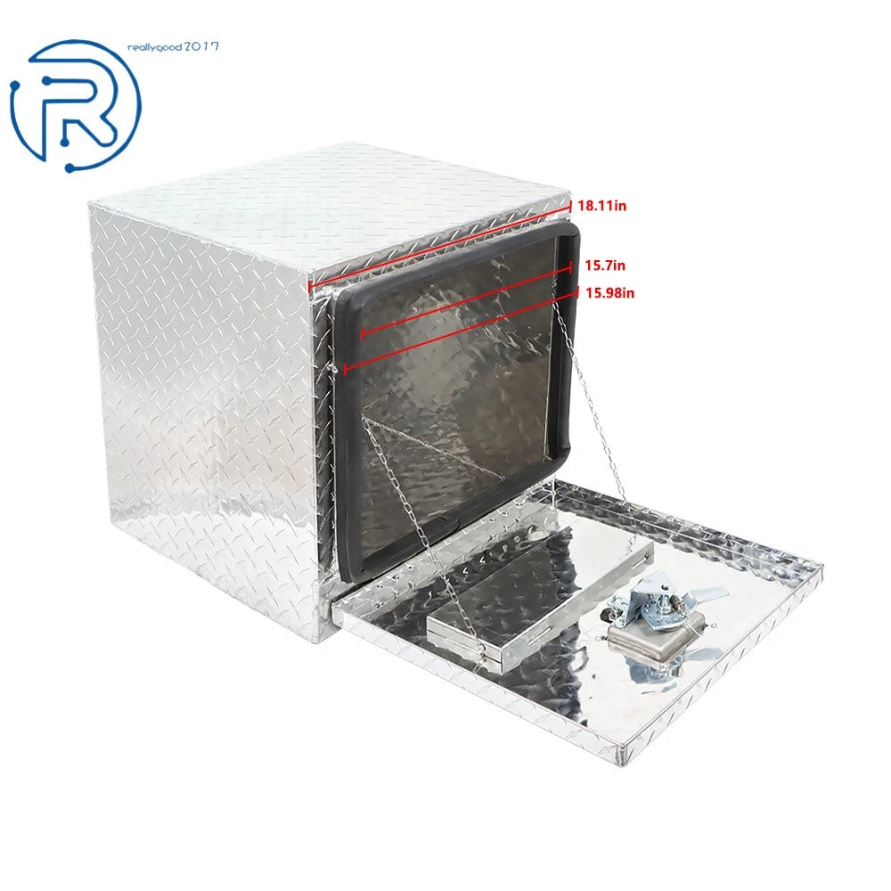 Aluminum Tool Box for Pickup Truck (18 x 17 x 18 Inch)