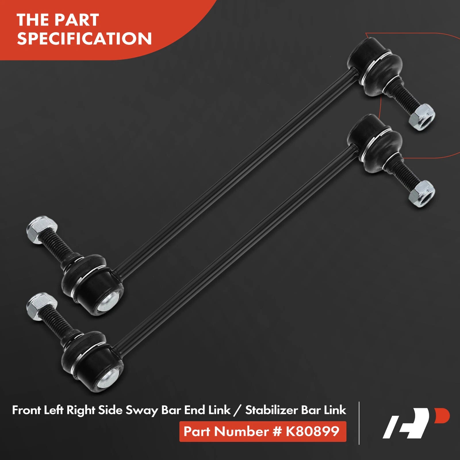 8x Front Sway Bar Links & Tie Rod Ball Joints for Ford Mustang (2005–2010)