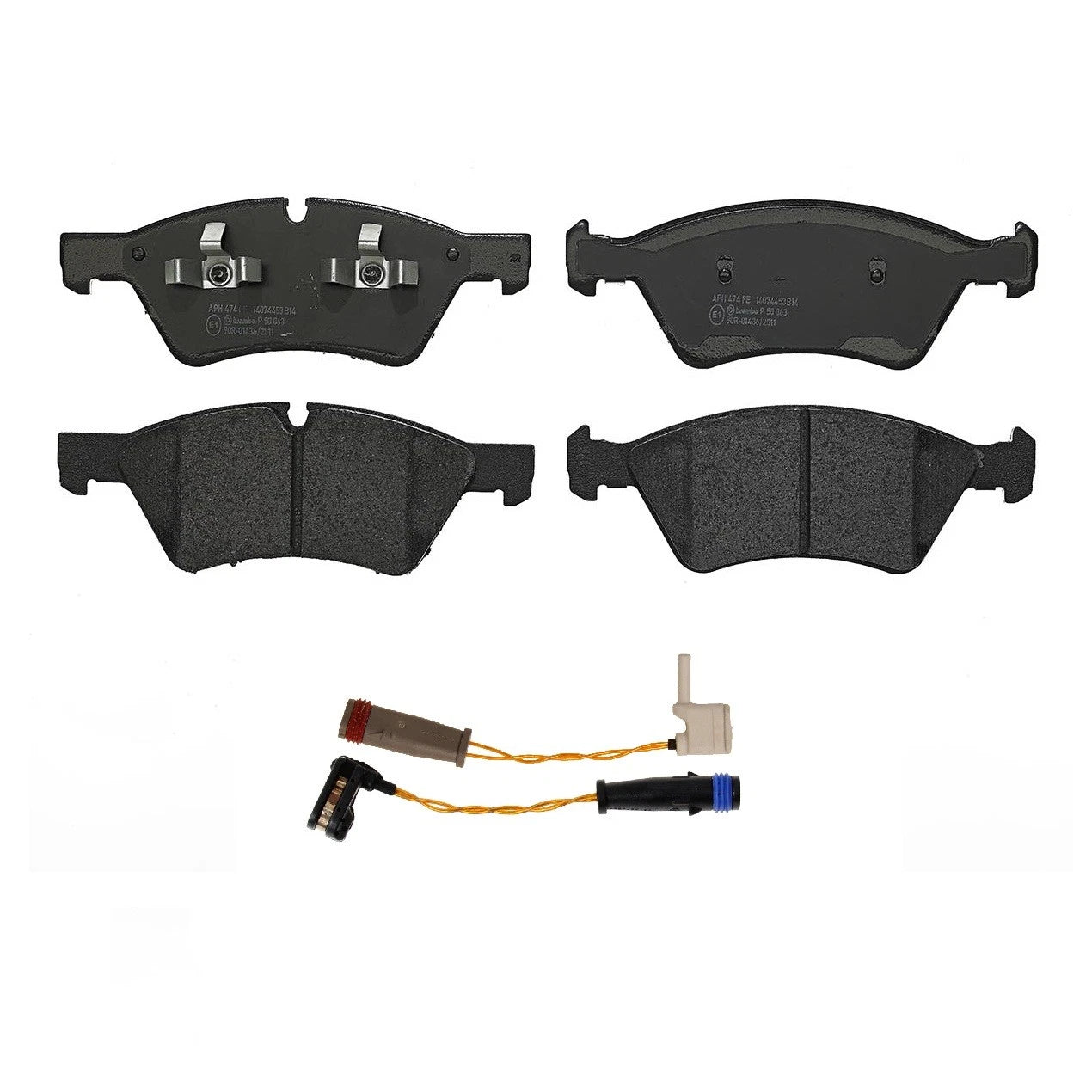 Front Low-Met Brake Pad Set with 2 Sensors for MB W211 E350 (2003–2009)