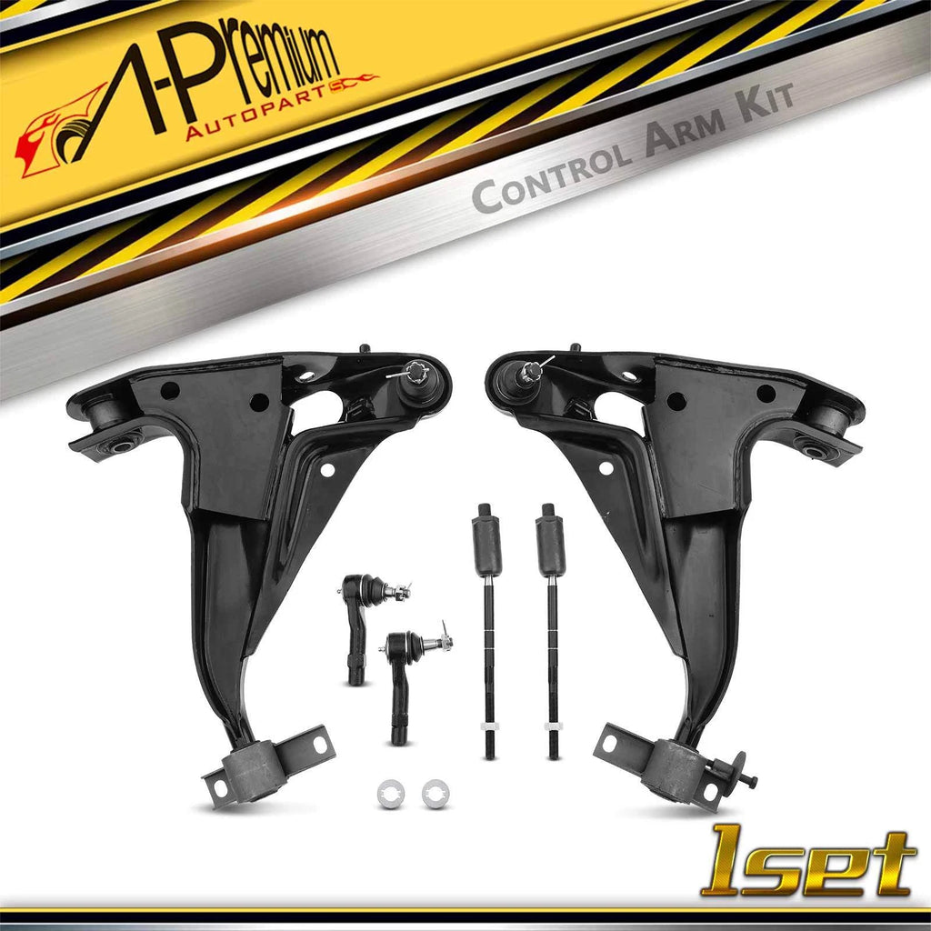 Set of 6 Front Control Arm Ball Joints Tie Rod Ends for Ford Explorer (2002–2010)