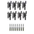 Set of 8 NGK Iridium Spark Plugs & Ignition Coils for Camaro CTS Escalade Tahoe