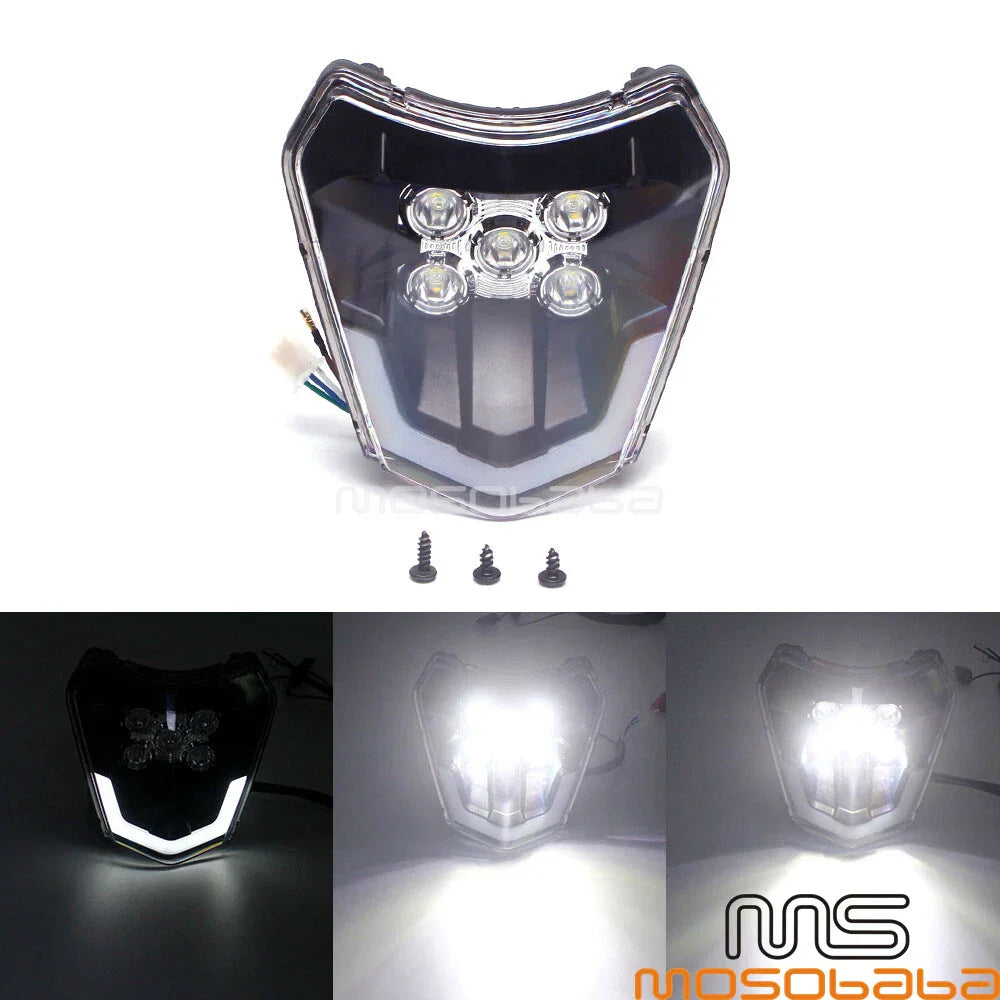 LED Strip Headlight for KTM EXC Six Days 500 450 300 690 Enduro R XC-W (2003-2023)