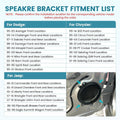 2X Door Speaker Install Mounting Bracket for Dodge Durango Challenger