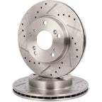 Front Drilled Slotted Brake Rotors for Acura RSX (2002–2006)