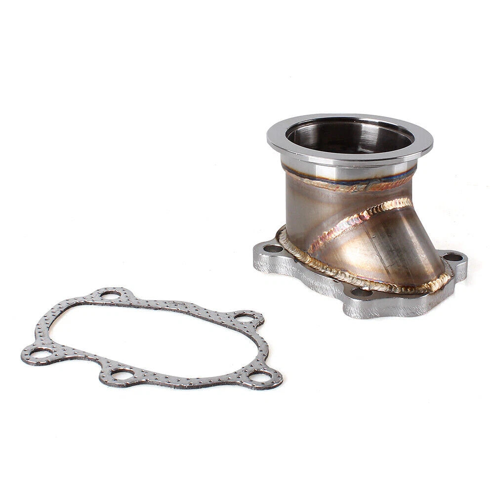 Turbo Adapter for GT25 GT28 T25 T28 5 Bolt Flange to 2.5" V Band