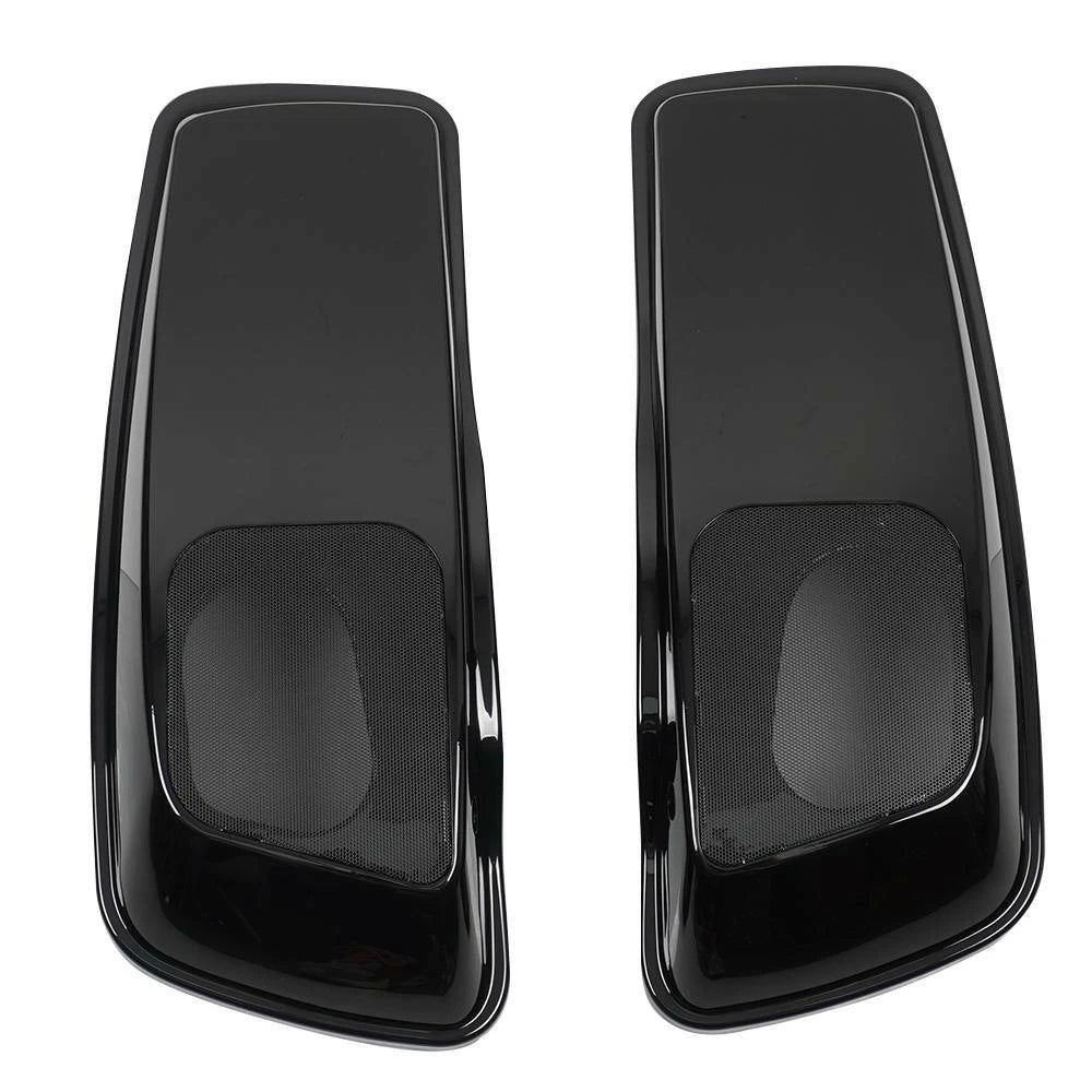 6x9" Speaker Hard Saddlebag Lids for Harley Touring (2014–2023) - Vivid Black