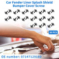 30 Pcs Fender Liner Splash Shield Bumper Cover Screw for BMW 1 Series (2011)