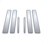 6Pc Chrome Pillar Post Covers for Dodge Caliber (2007–2012)
