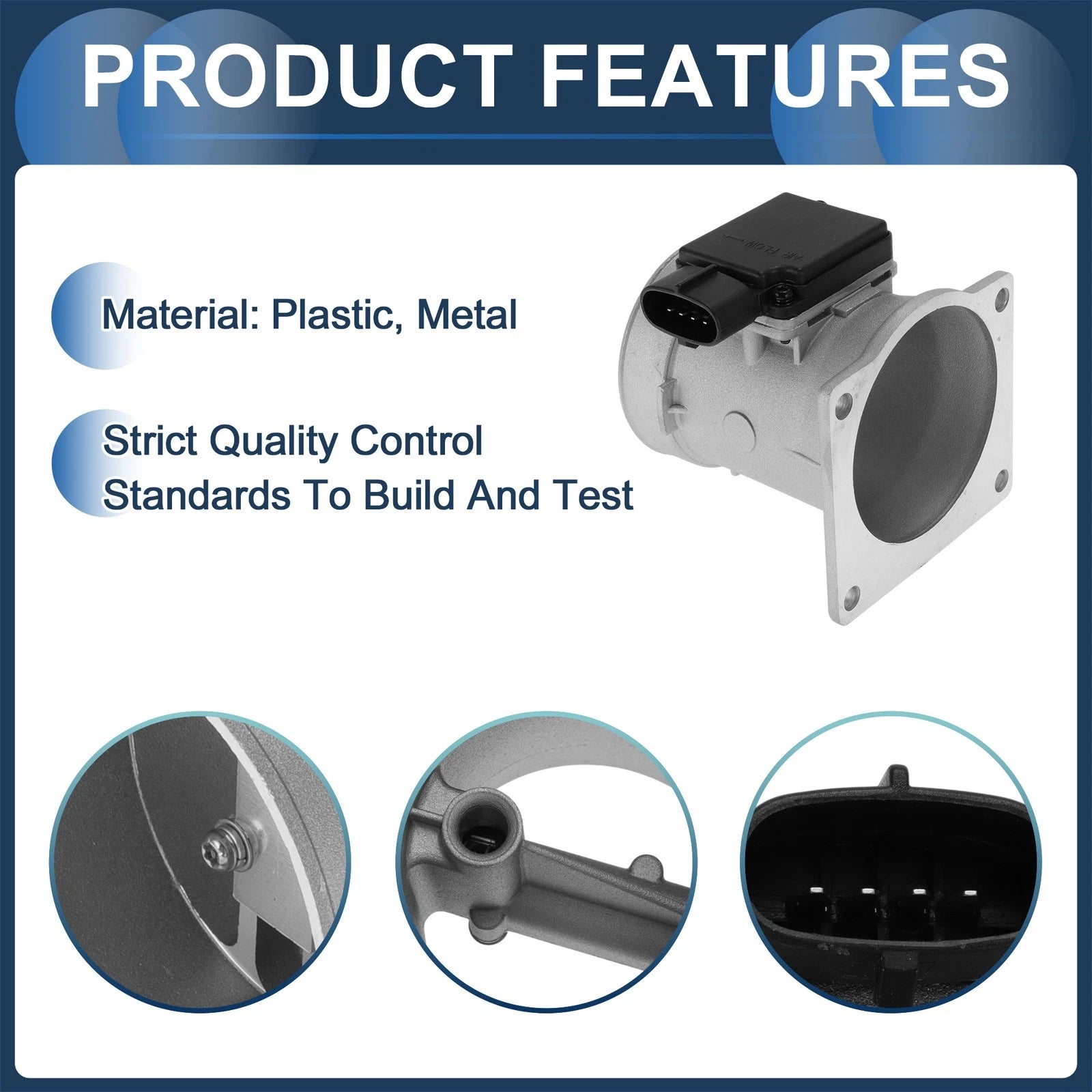 Mass Air Flow Sensor Assembly No.F2VF12B579A1A for Ford Transit Custom (2013–2023)