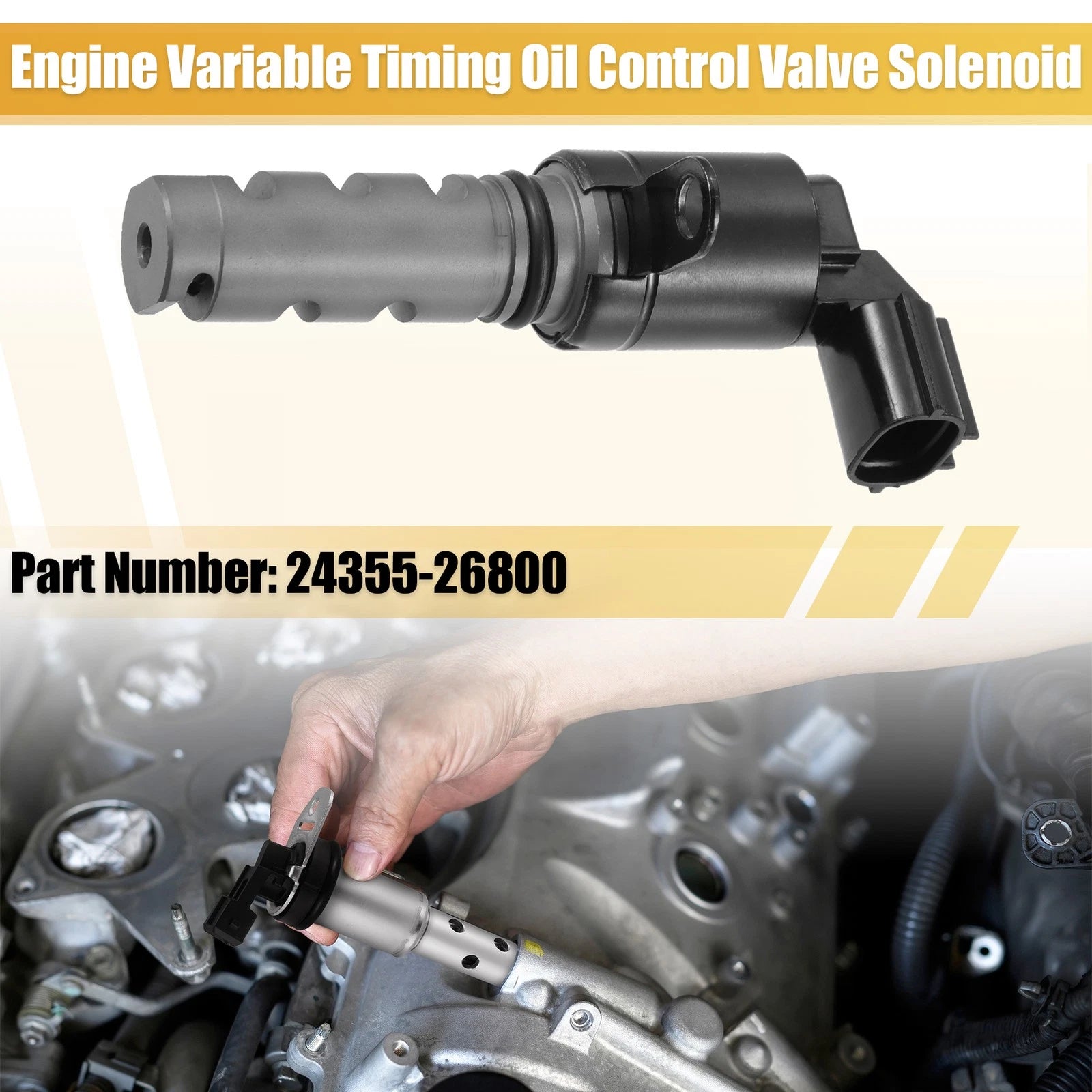 VVT Oil Control Valve for Hyundai (2011–2016) 24355-26800