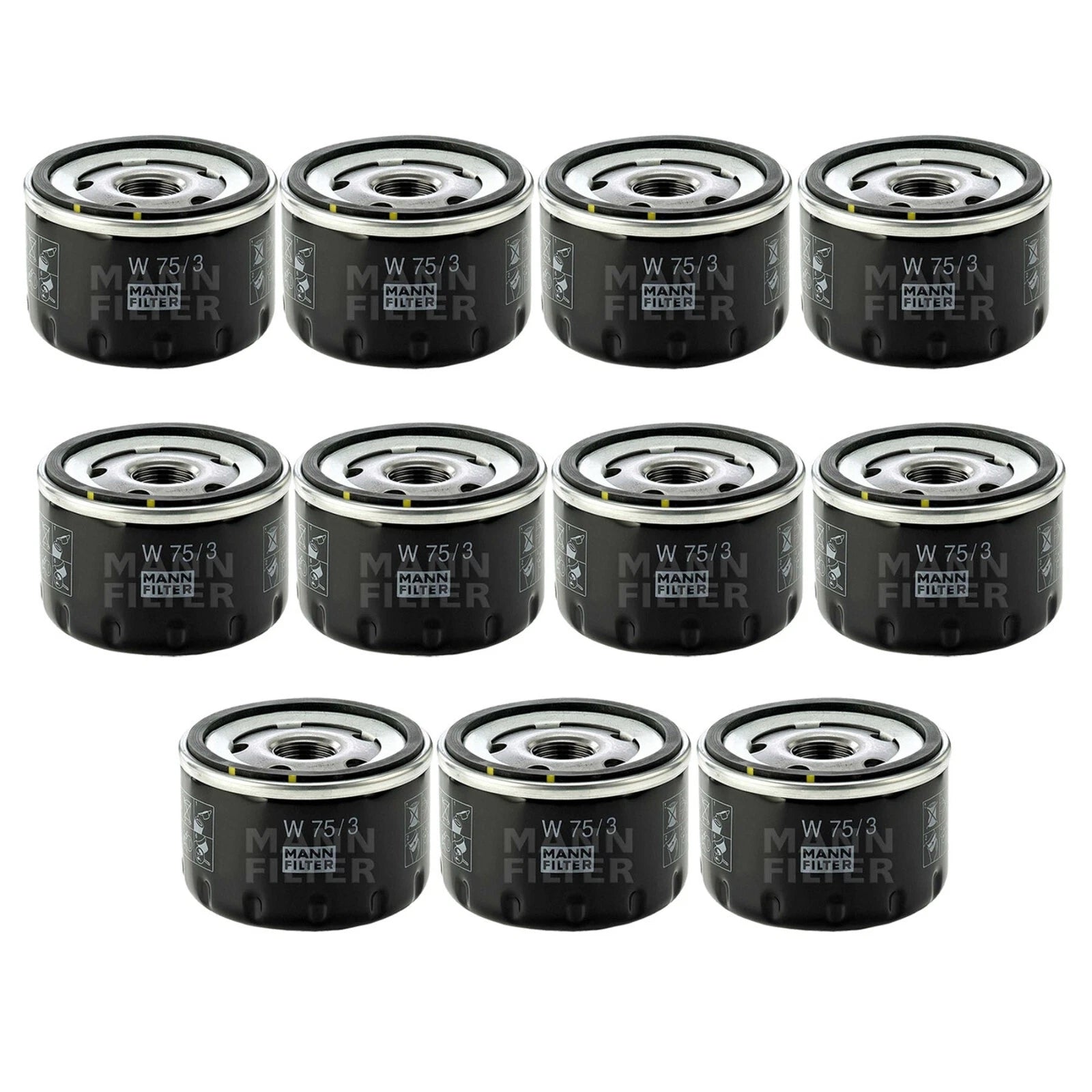 Set of 11 Engine Oil Filters W 75/3 for Ford GM Nissan Mazda Suzuki