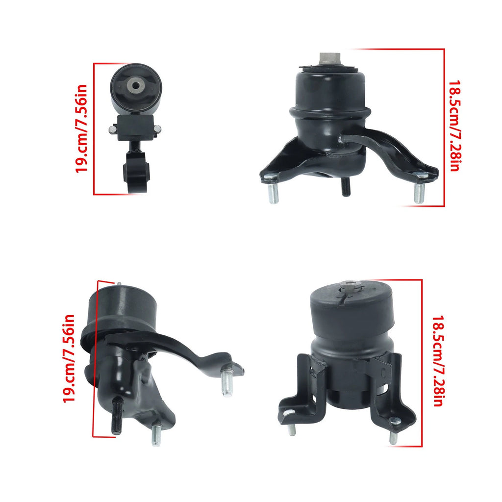 Set of 4 Engine & Transmission Mounts for Toyota Camry (2007-2009)