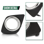 Set of 2 Front Bumper Fog Light Bezels for Toyota RAV4 (2009–2012)