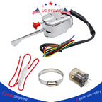 Turn Signal Switch with Flasher Chrome for Ford GM (Universal)