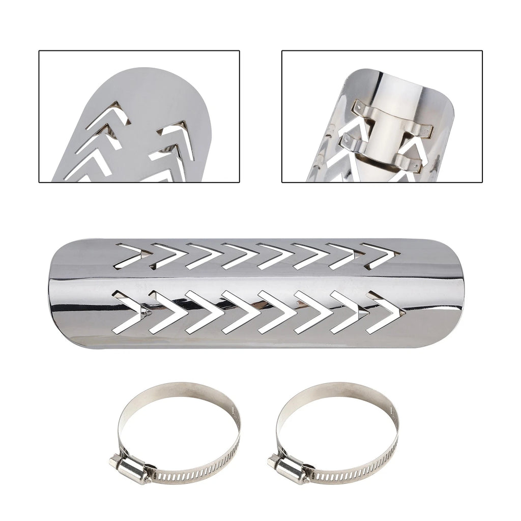 Steel Exhaust Muffler Pipe Heat Deflector Cover for Motorcycle Scooter