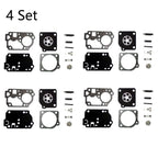 Set of 4 Carburetor Repair Kits for Homelite C1U-W32 C1U-W32A, Zama RB-142