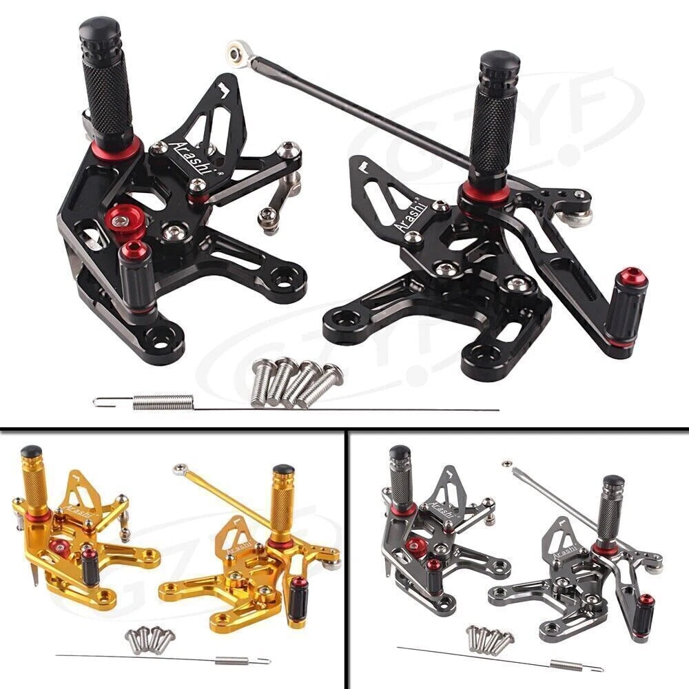 CNC Rearsets Footrest Rear Set Pegs for Kawasaki Ninja ZX10R (2011–2015)
