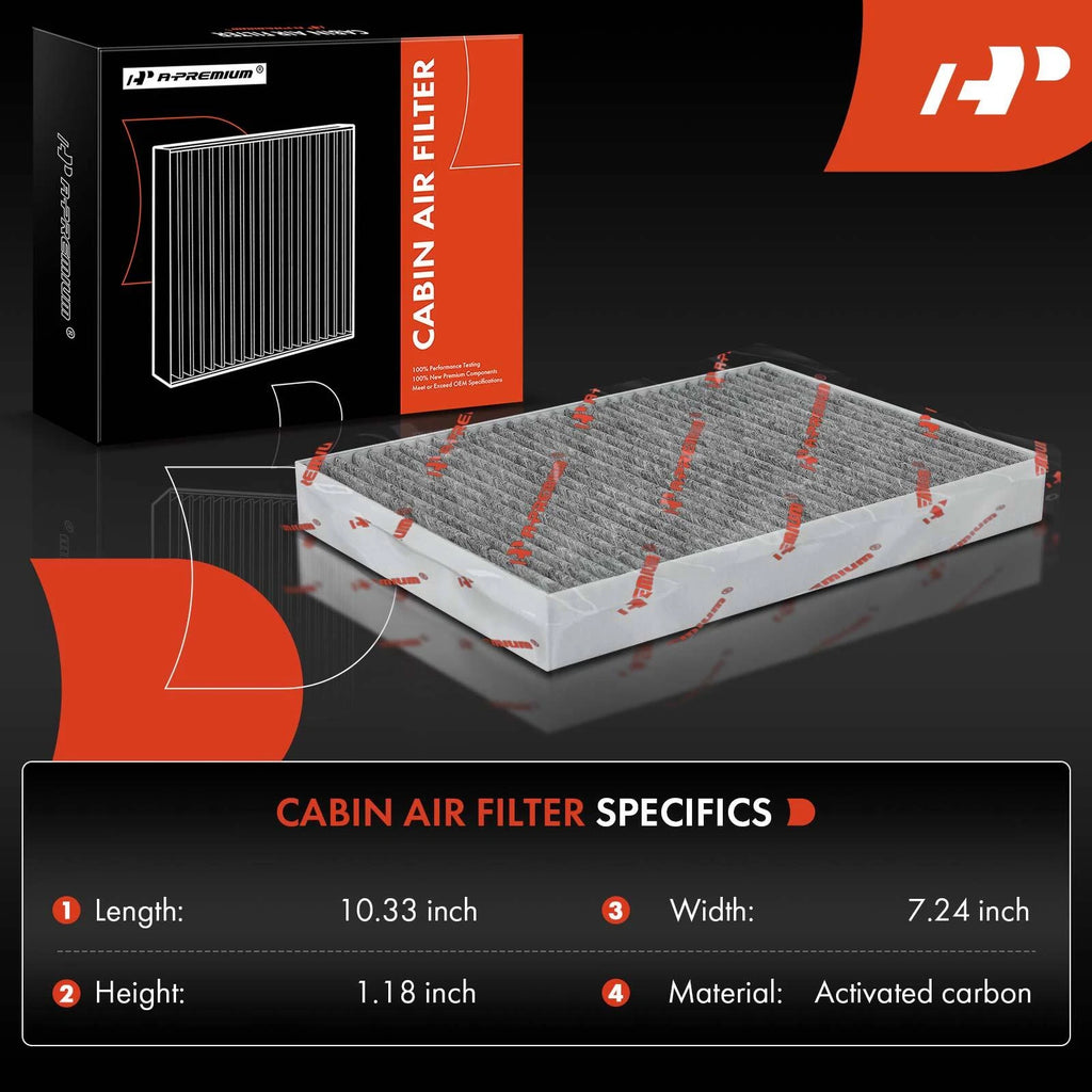 2X Activated Carbon Cabin Air Filter for Mercedes-Benz S350 S400 (2012–2013)
