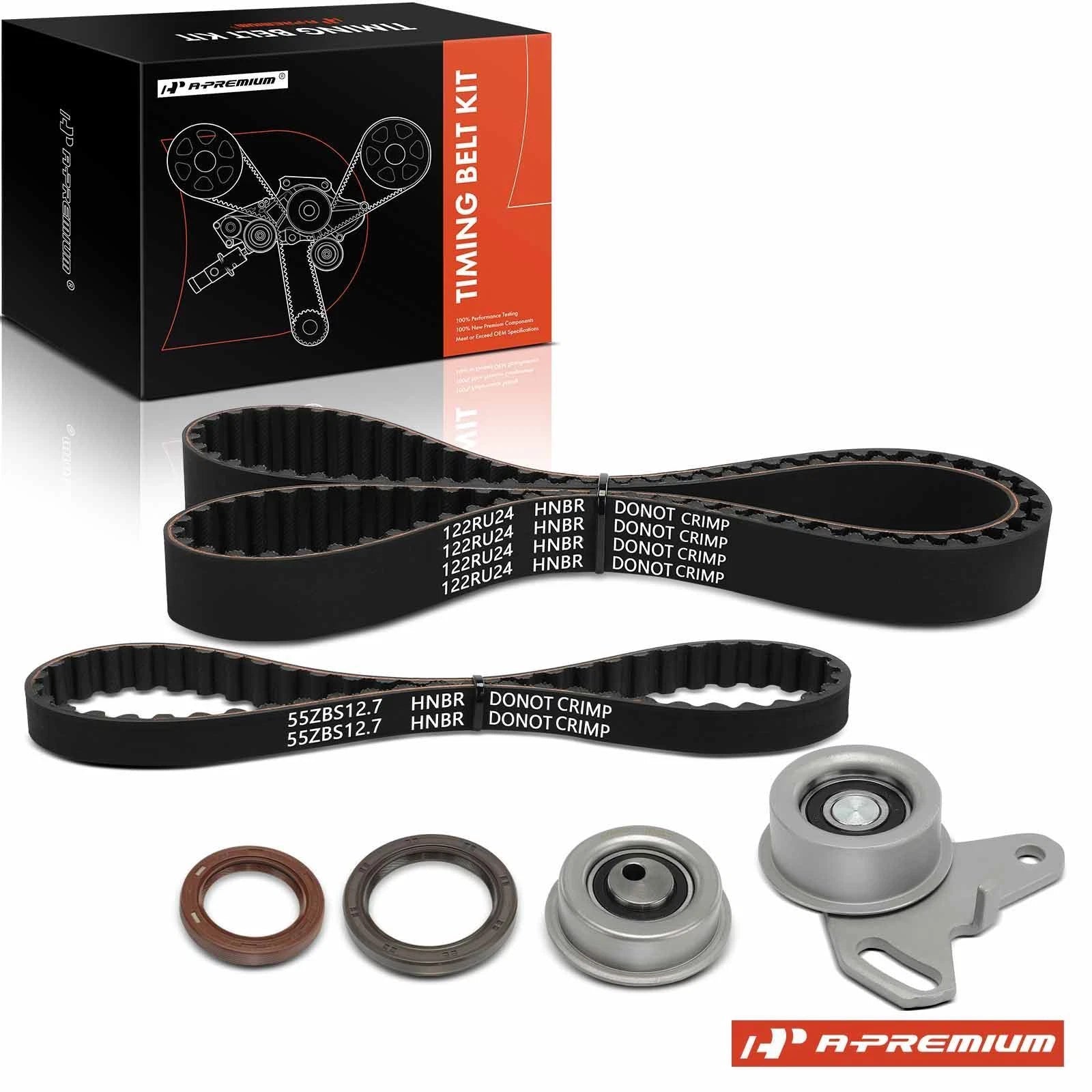 6X Timing Belt Kit for Mitsubishi Galant (1989–1992) Dodge Eagle 2000 GTX