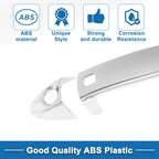 Door Handle Cover Trim for Ford Fiesta (2009–2012) Silver Tone