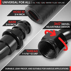 12AN to 3/4" Barb 45 Degree Push Lock Hose End Fitting T6061 2000PSI Universal