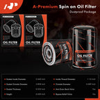 2X Engine Oil Filter for Ford F-250 F-350 F-450 F-550 Super Duty (2011–2023)