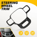 Steering Wheel Decoration Cover Trim for Ford F150 (2021–2025) ABS Carbon Fiber